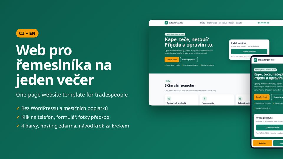 Tradesman template cover