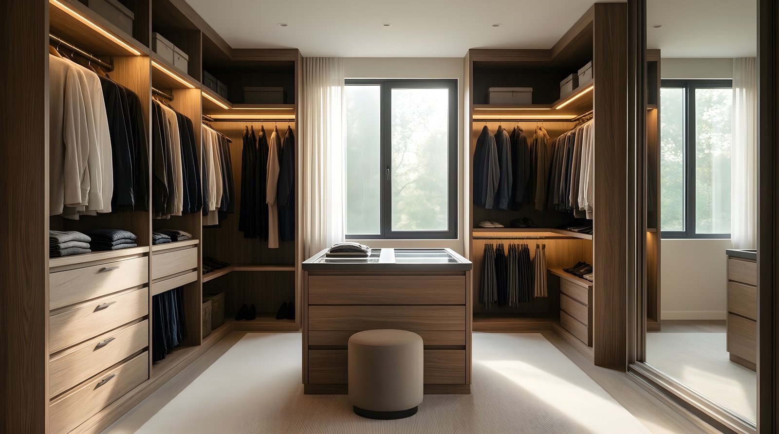 Walk-in wardrobe